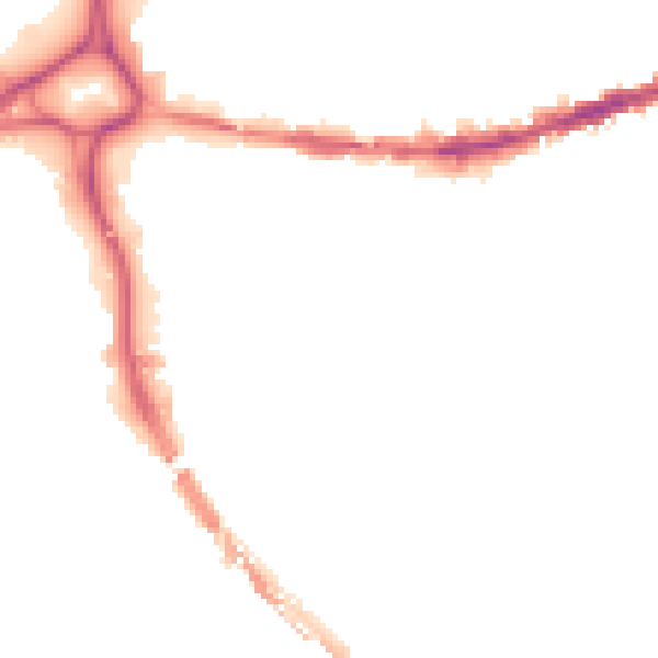 Night-time road noise heatmap for BS5 0AP