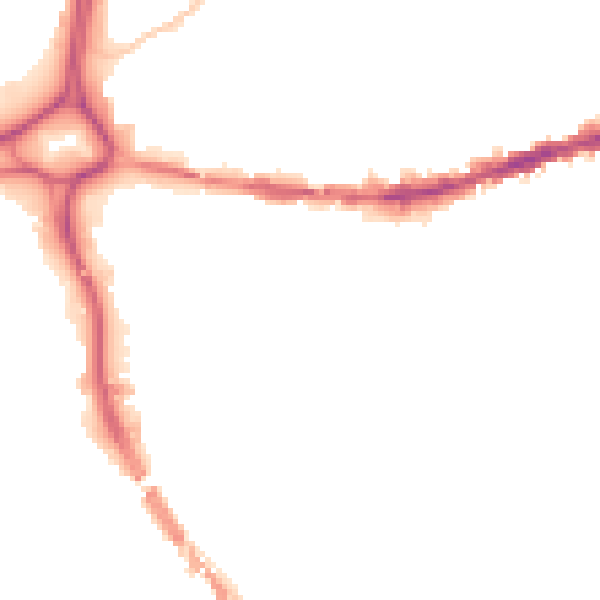 Night-time road noise heatmap for BS5 0AR