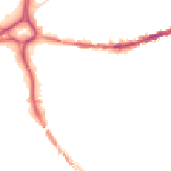 Night-time road noise heatmap for BS5 0AS