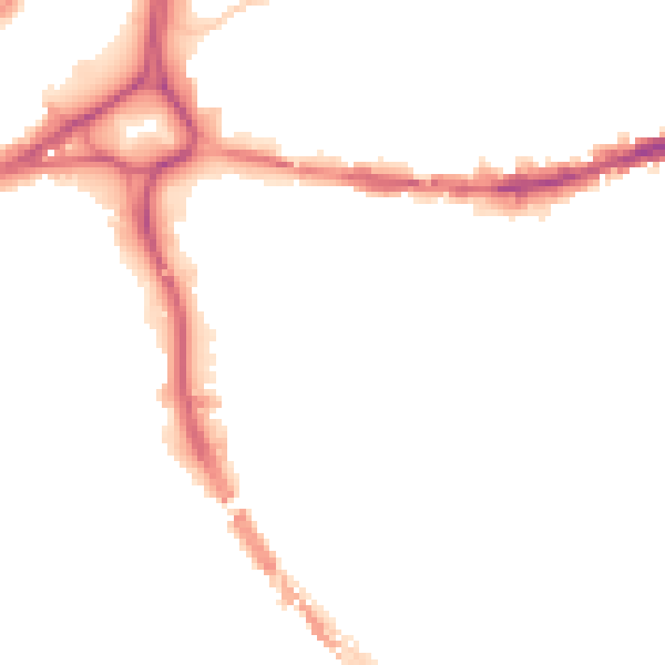 Night-time road noise heatmap for BS5 0BD