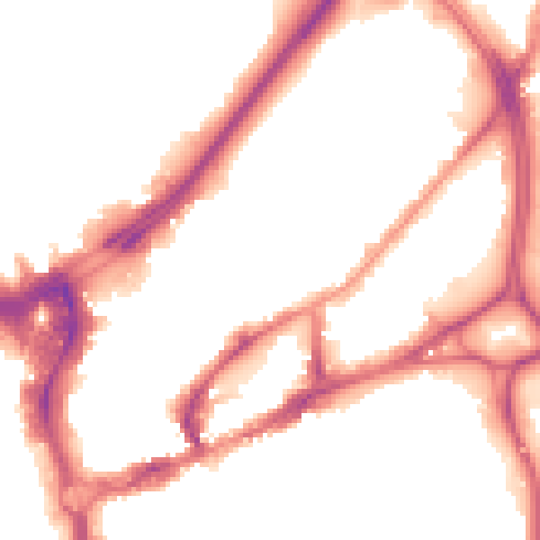Night-time road noise heatmap for BS5 0BF