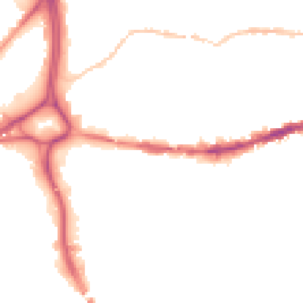 Night-time road noise heatmap for BS5 0DR