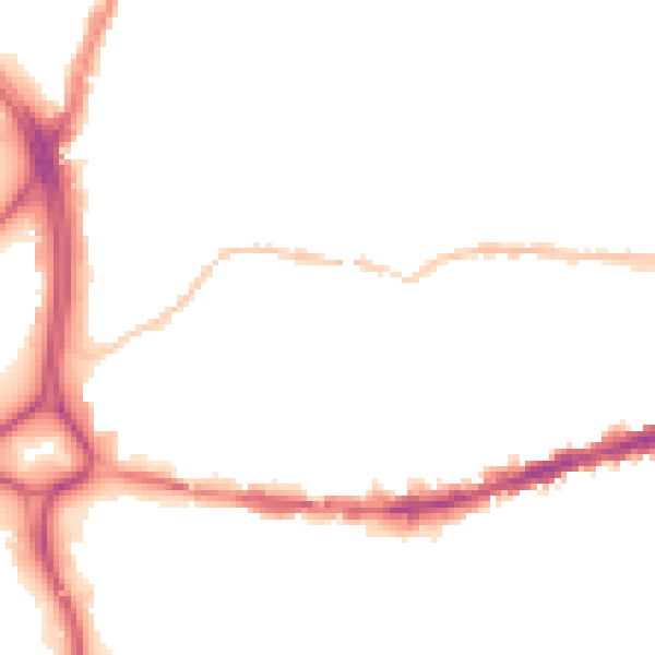 Night-time road noise heatmap for BS5 0EA