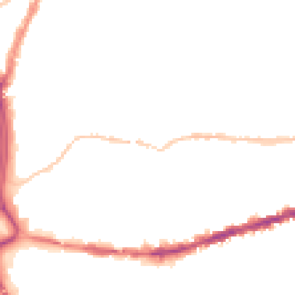 Night-time road noise heatmap for BS5 0EG
