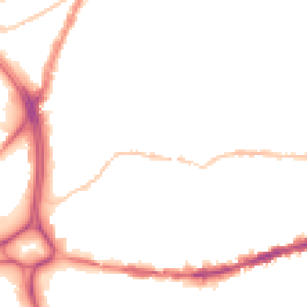 Night-time road noise heatmap for BS5 0EH