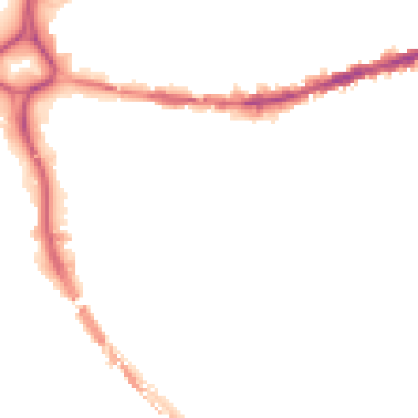 Night-time road noise heatmap for BS5 0EY