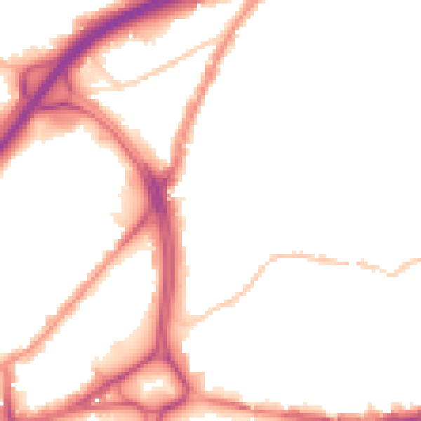 Night-time road noise heatmap for BS5 0FF