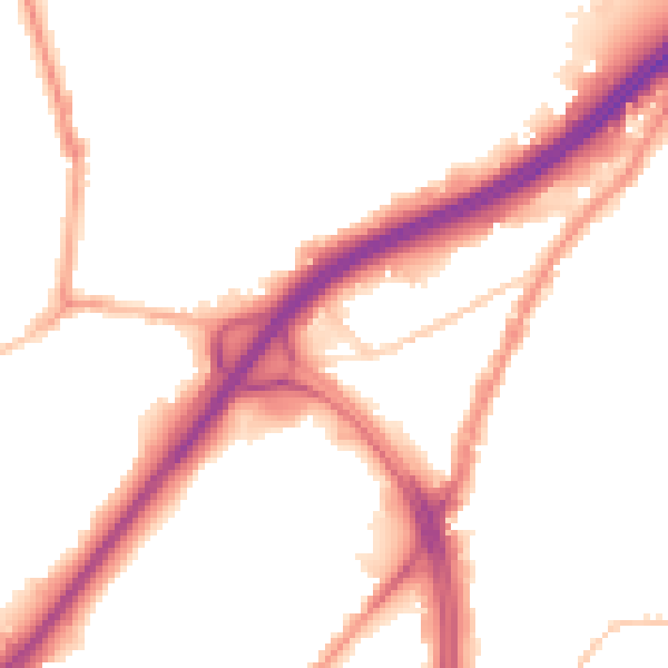 Night-time road noise heatmap for BS5 0FJ