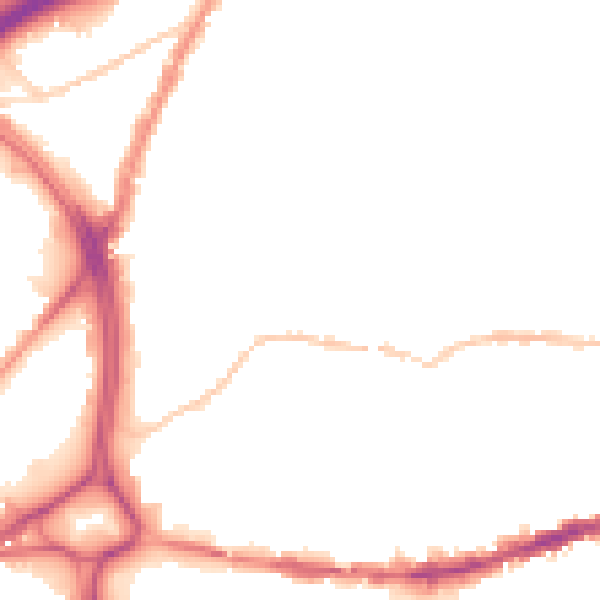 Night-time road noise heatmap for BS5 0FL