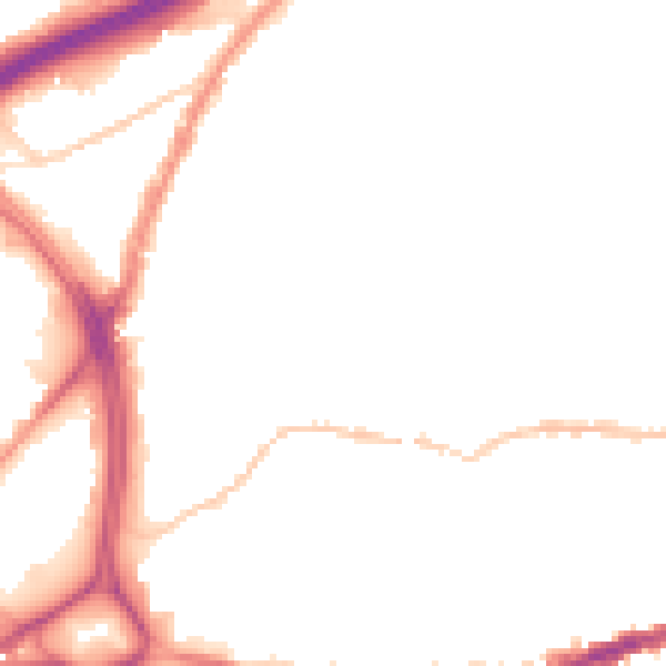 Night-time road noise heatmap for BS5 0HN