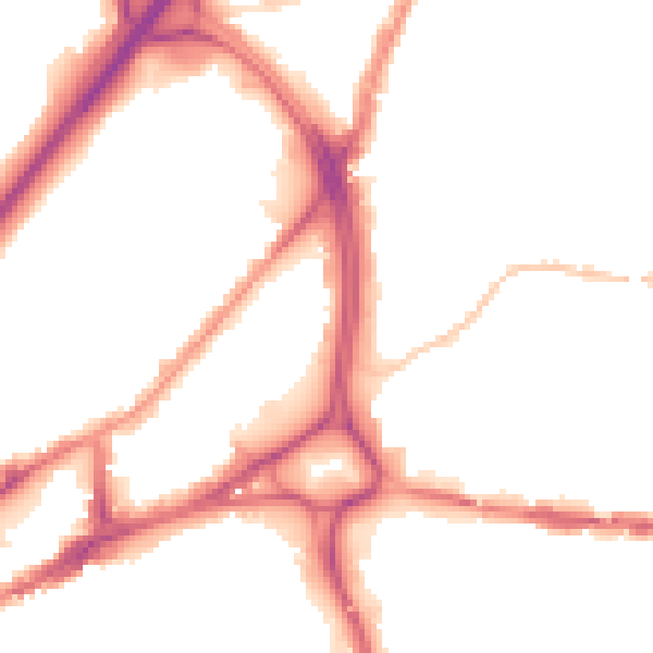 Night-time road noise heatmap for BS5 0RJ