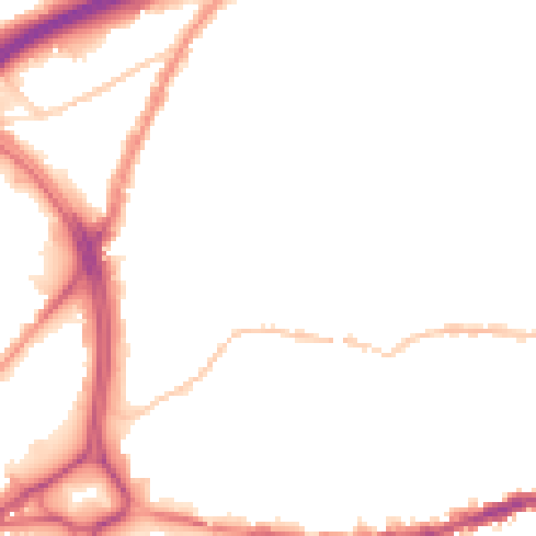 Night-time road noise heatmap for BS5 0RP