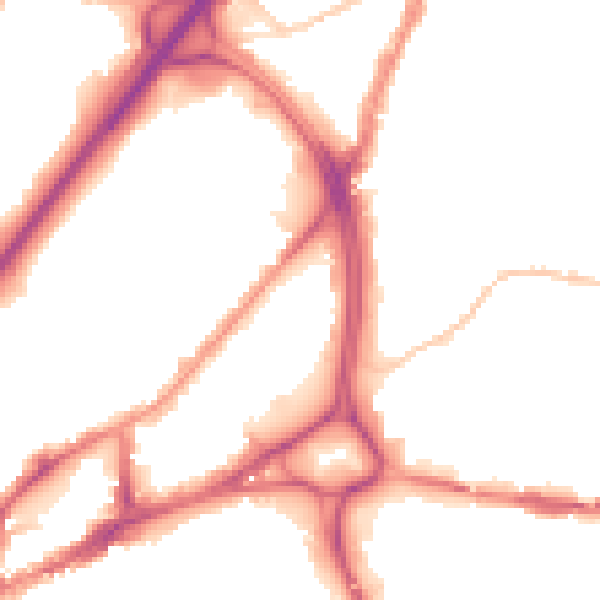 Night-time road noise heatmap for BS5 0RQ