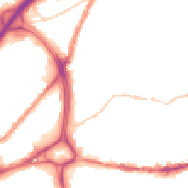 Night-time road noise heatmap for BS5 0RS
