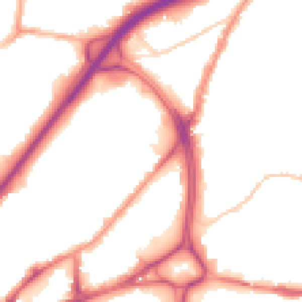 Night-time road noise heatmap for BS5 0TD