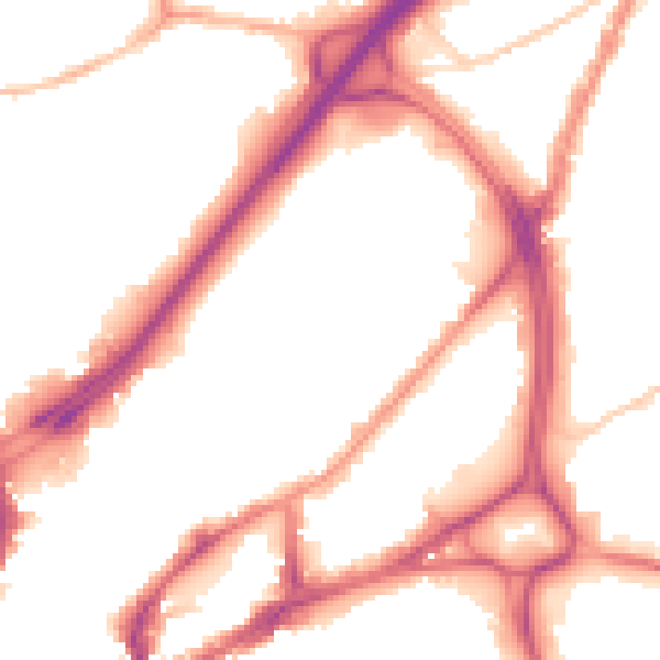 Night-time road noise heatmap for BS5 0UZ