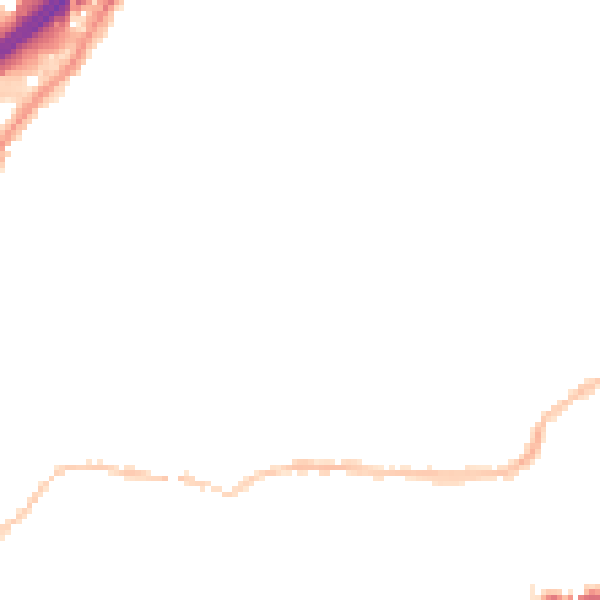 Night-time road noise heatmap for BS5 6BB