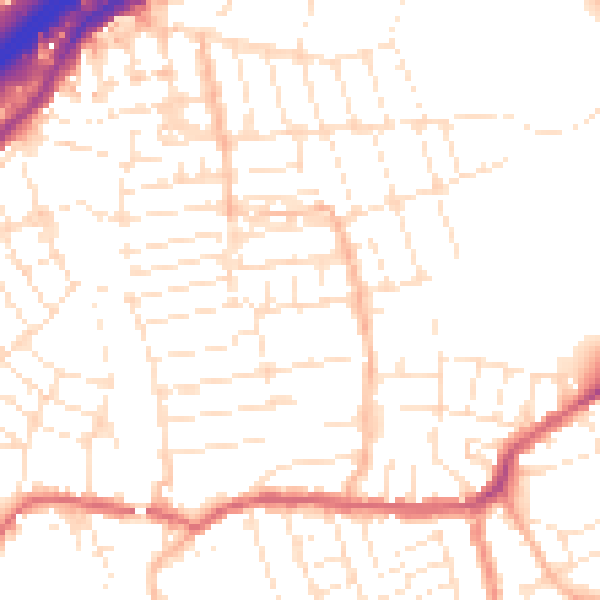 Daytime road noise heatmap for BS5 6BE