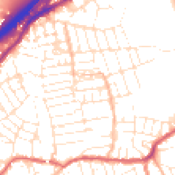 Daytime road noise heatmap for BS5 6BL