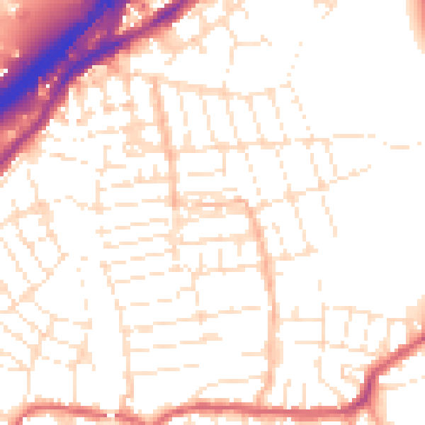 Daytime road noise heatmap for BS5 6BN
