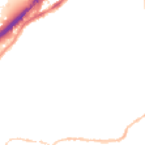 Night-time road noise heatmap for BS5 6BN
