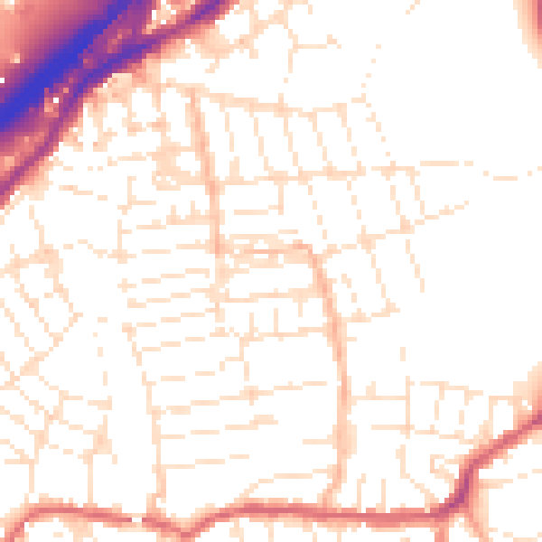 Daytime road noise heatmap for BS5 6BW