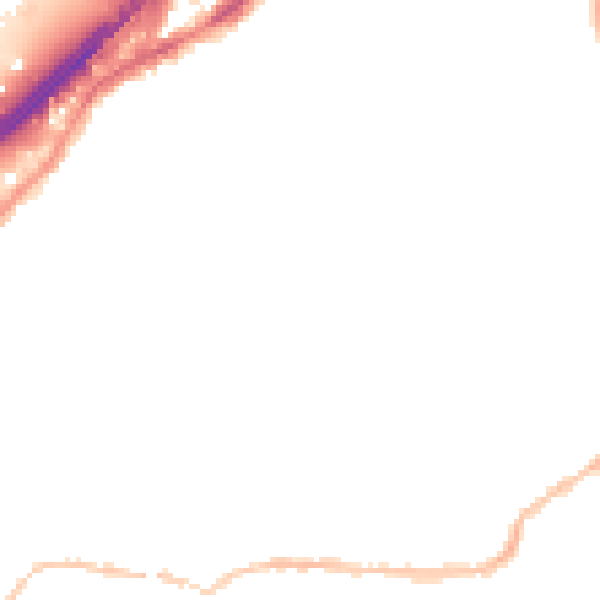 Night-time road noise heatmap for BS5 6BW