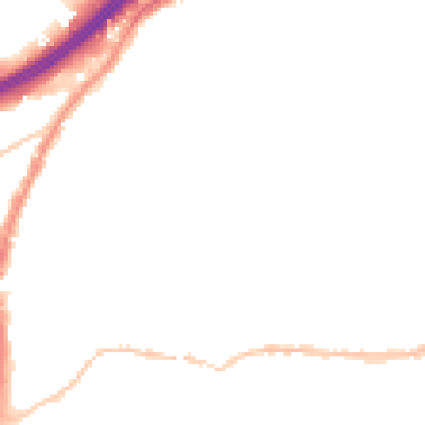Night-time road noise heatmap for BS5 6BZ