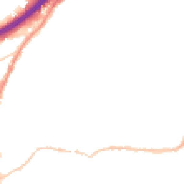 Night-time road noise heatmap for BS5 6DA