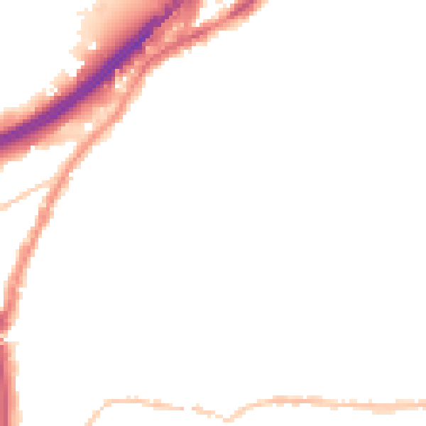 Night-time road noise heatmap for BS5 6DG