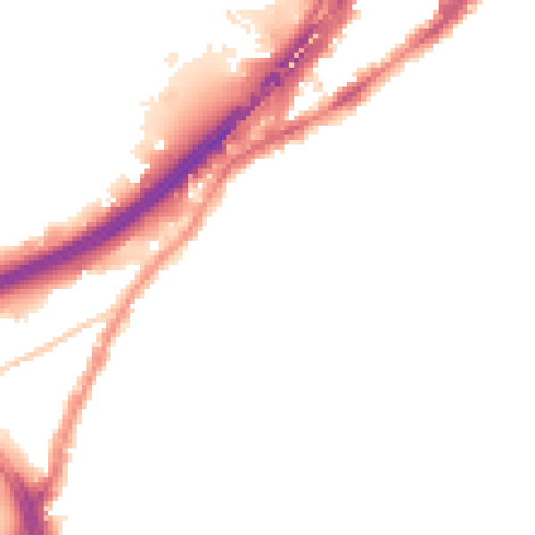 Night-time road noise heatmap for BS5 6DX