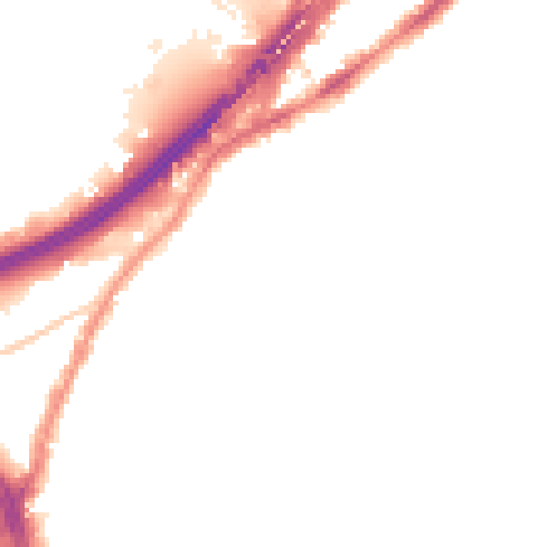 Night-time road noise heatmap for BS5 6DY