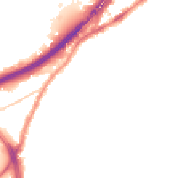 Night-time road noise heatmap for BS5 6DZ