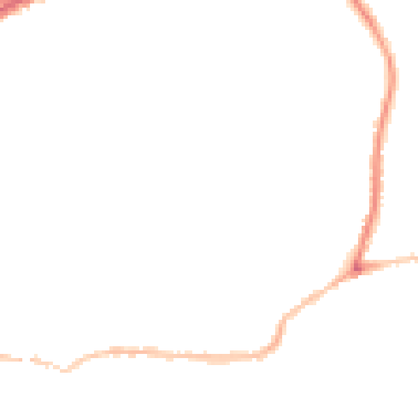 Night-time road noise heatmap for BS5 6EE