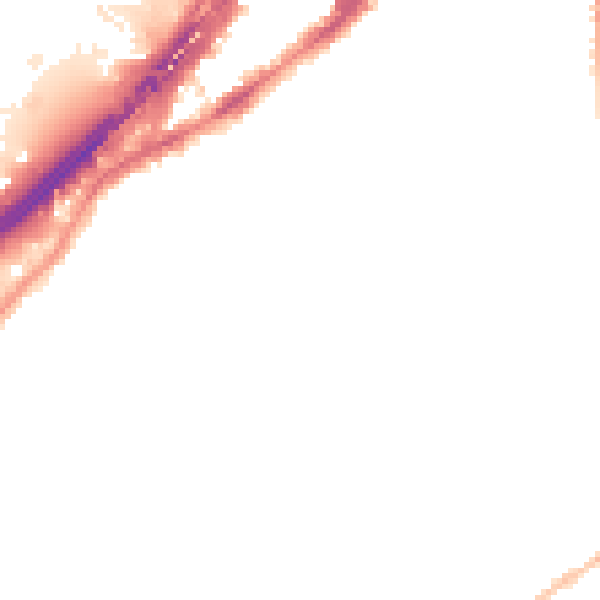 Night-time road noise heatmap for BS5 6EY