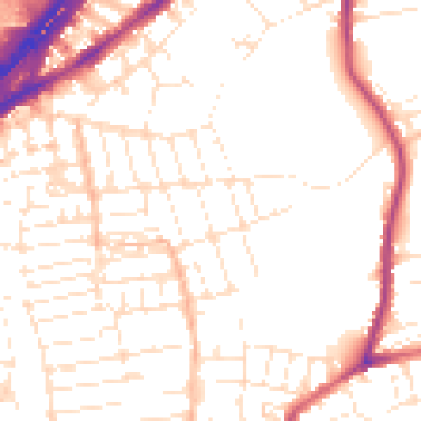 Daytime road noise heatmap for BS5 6HF