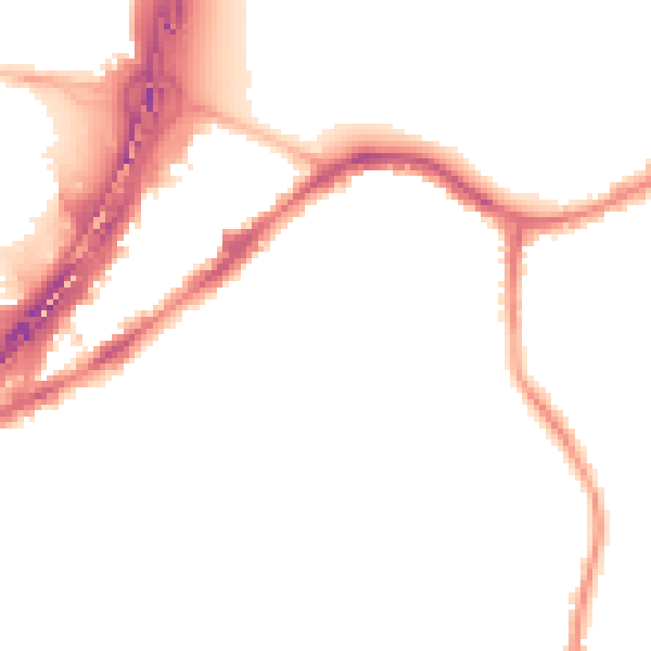 Night-time road noise heatmap for BS5 6LT
