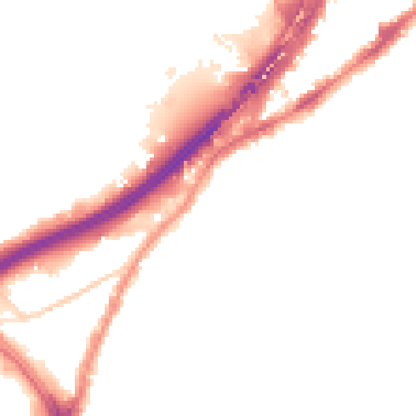 Night-time road noise heatmap for BS5 6NF
