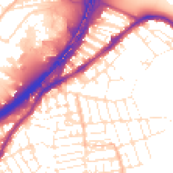 Daytime road noise heatmap for BS5 6YB