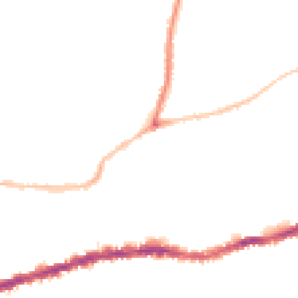 Night-time road noise heatmap for BS5 7AJ