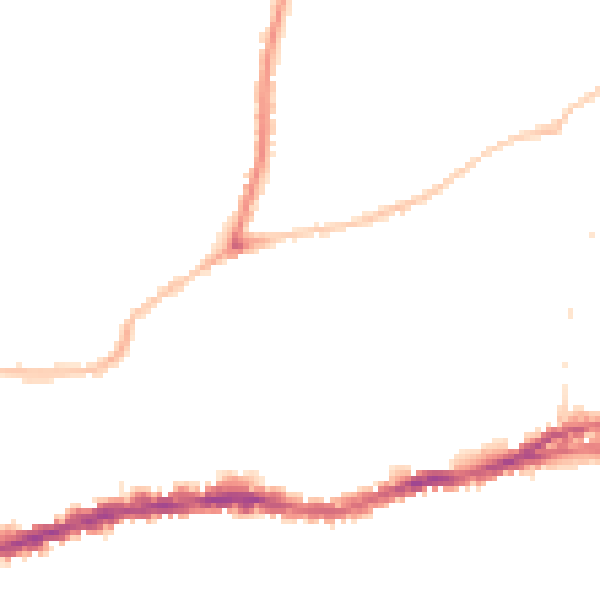 Night-time road noise heatmap for BS5 7AR