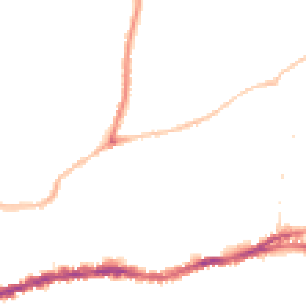 Night-time road noise heatmap for BS5 7AS