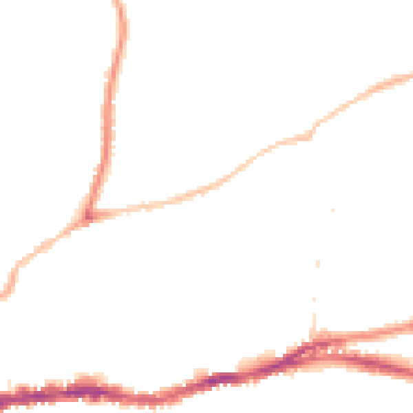 Night-time road noise heatmap for BS5 7BA
