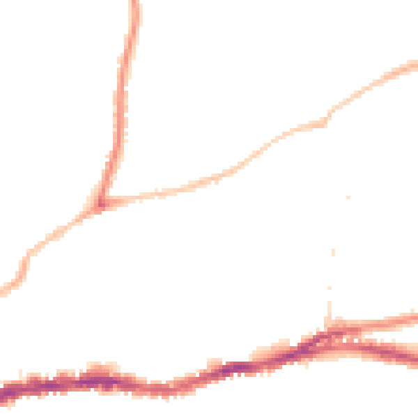 Night-time road noise heatmap for BS5 7BE