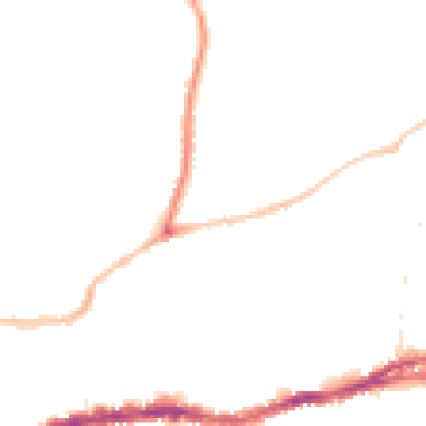 Night-time road noise heatmap for BS5 7BY