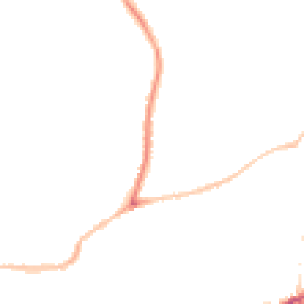 Night-time road noise heatmap for BS5 7DL