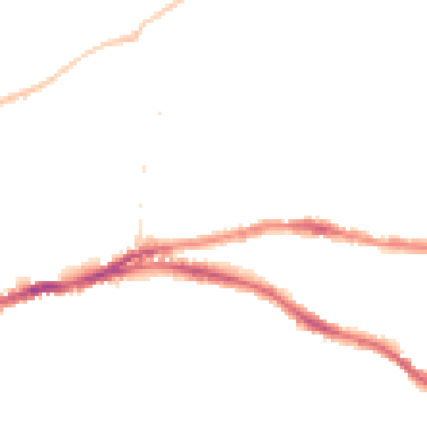 Night-time road noise heatmap for BS5 7HS