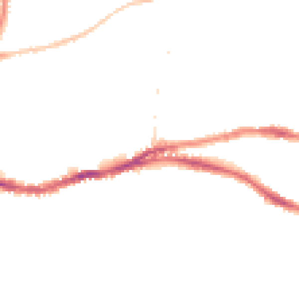Night-time road noise heatmap for BS5 7LD