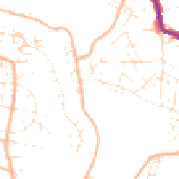 Daytime road noise heatmap for BS5 8AB