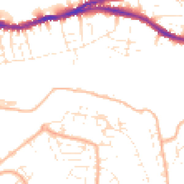 Daytime road noise heatmap for BS5 8BD